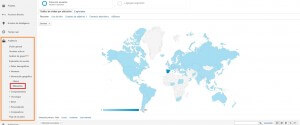 Visitas a la web por país de procedencia :: Google Analytics para principiantes